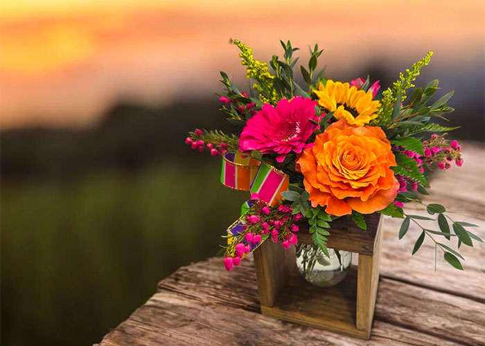 SunsetDreams Mother's Day Arrangement - Sunset Dreams by From the Heart Florist